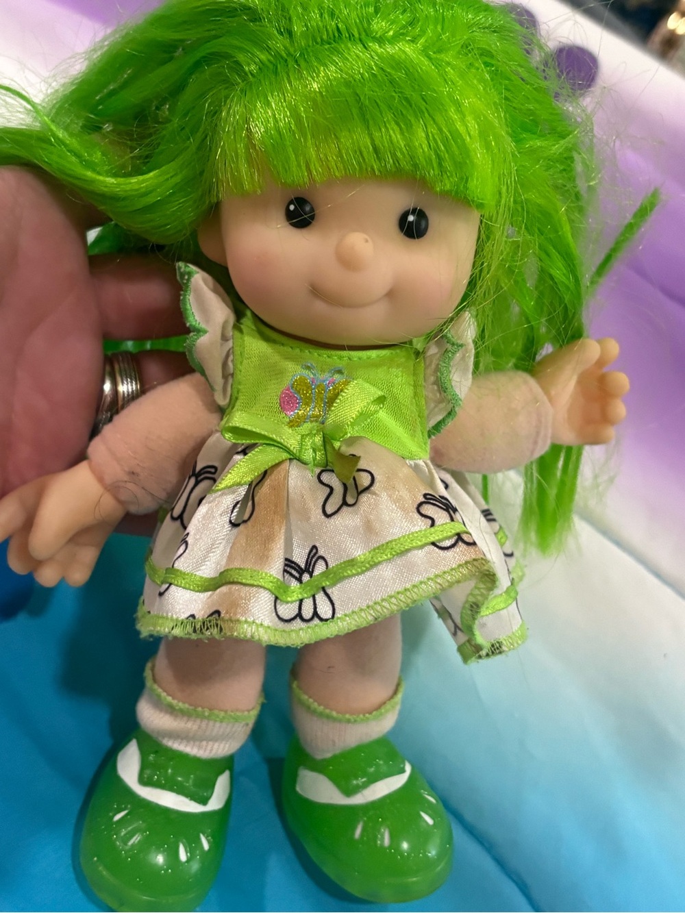 Vtg 2000 Fisher Price Color Me Cuties Gretchen Green Doll